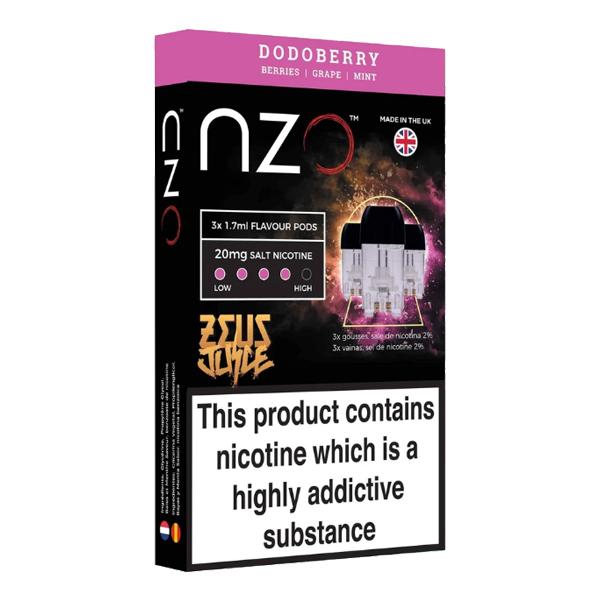 NZO 20mg Zeus Salt Cartridges with Red Liquids Nic Salt (50VG/50PG) Vaping Products 4