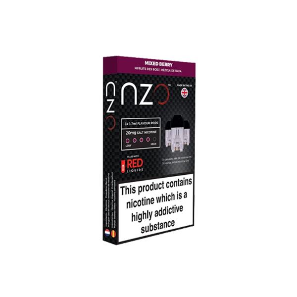 NZO 20mg Salt Cartridges with Red Liquids Nic Salt (50VG/50PG) Vaping Products 2