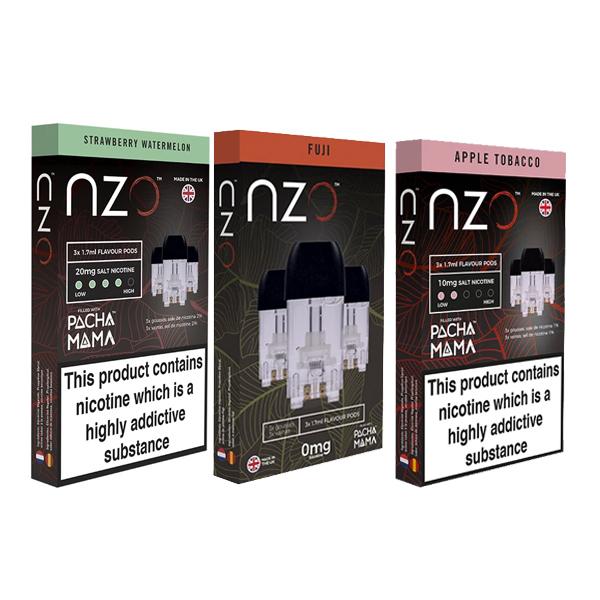 NZO 10mg Salt Cartridges with Pacha Mama Nic Salt (50VG/50PG) Vaping Products 3