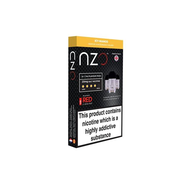 NZO 20mg Salt Cartridges with Red Liquids Nic Salt (50VG/50PG) Vaping Products 7