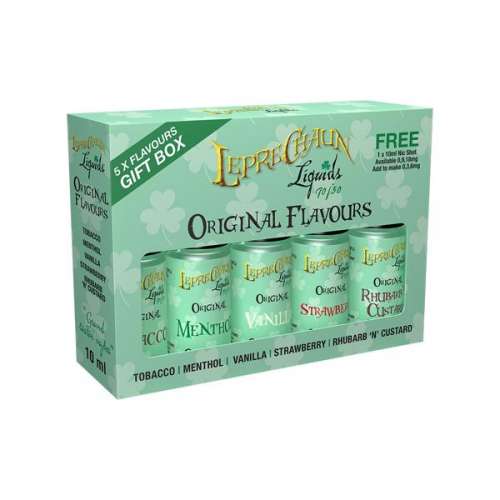 <a href="https://wvvapes.co.uk/leprechaun-original-e-liquids-gift-box-70vg-30pg">Leprechaun Original E-liquids Gift Box (70VG-30PG)</a> E-liquids 2