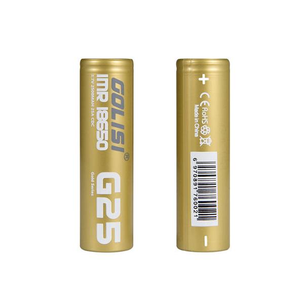 Golisi G25 18650 Battery 2500mAh 20A Vaping Products 2