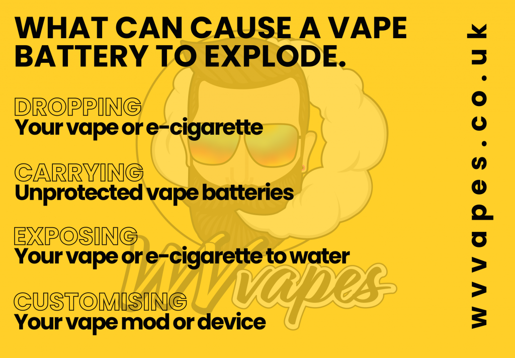 What can cause a Vape Battery to explode?
