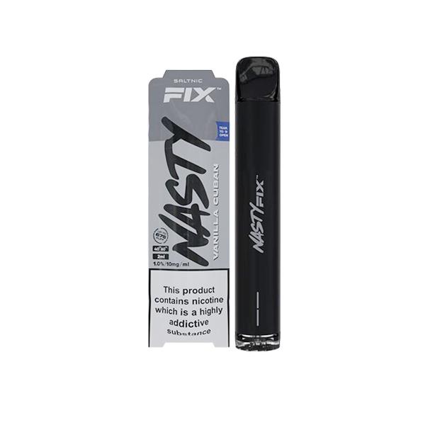 10mg Nasty Fix Disposable Vape Pod 675 Puffs 3 for £20 - Disposable Vapes 4