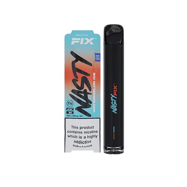 10mg Nasty Fix Disposable Vape Pod 675 Puffs 3 for £20 - Disposable Vapes 3