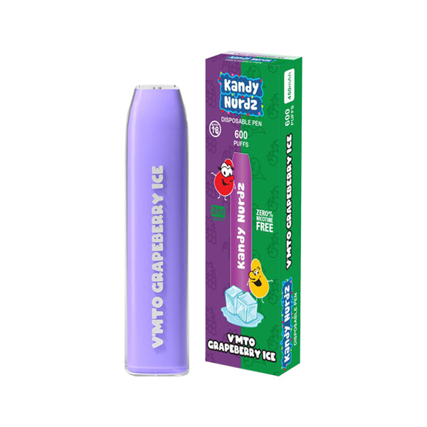 0mg Kandy Nurdz Bar Disposable Vape Pen 600 Puffs Vape Kits 2